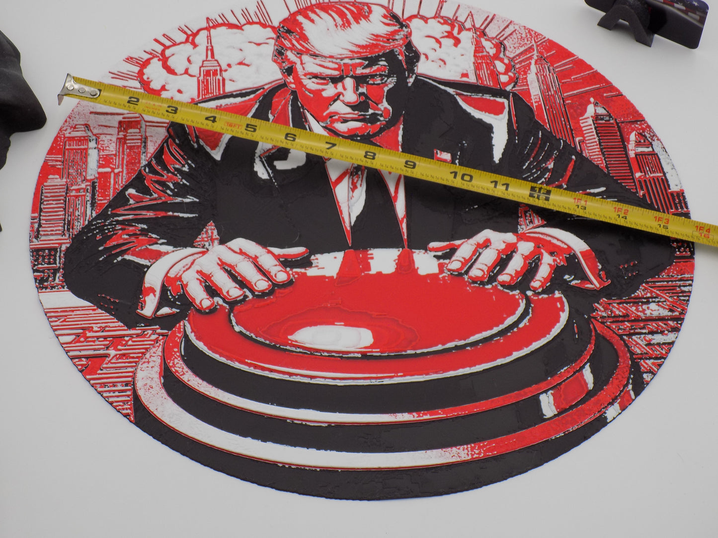 Trump: Big Red Button w/ a KILLER Skull Stand: By: BecksterBeast