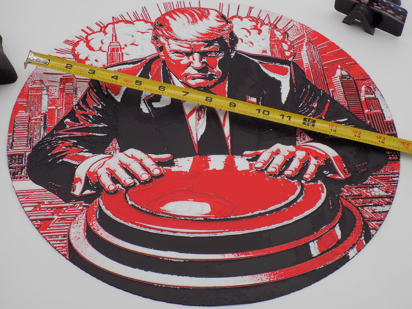 Trump: Big Red Button w/ a KILLER Skull Stand: By: BecksterBeast