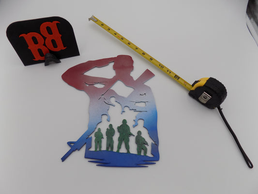 3D Printed Veteran Soldier Fridge Magnet by BecksterBeast
