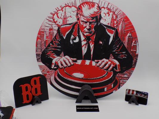 Trump: Big Red Button w/ a KILLER Skull Stand: By: BecksterBeast
