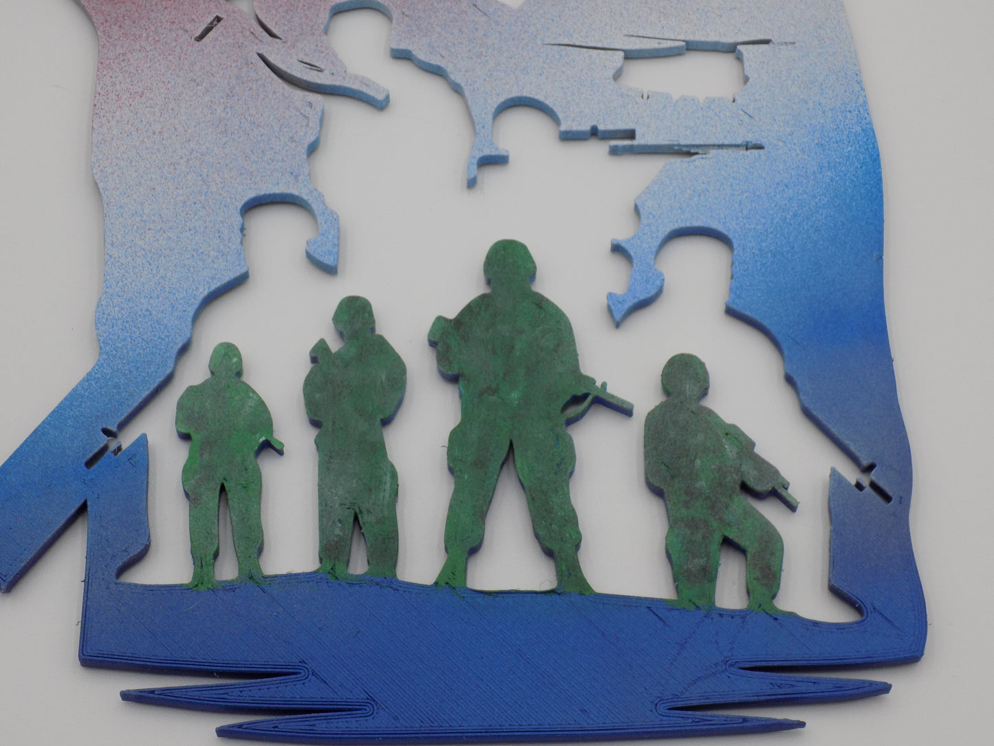 BecksterBeast's 3D Printed Veteran Soldier Fridge Magnet