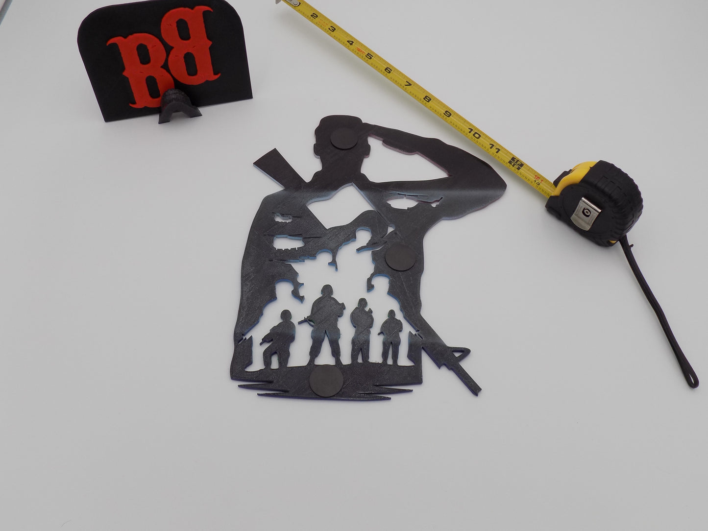 BecksterBeast's 3D Printed Veteran Soldier Fridge Magnet