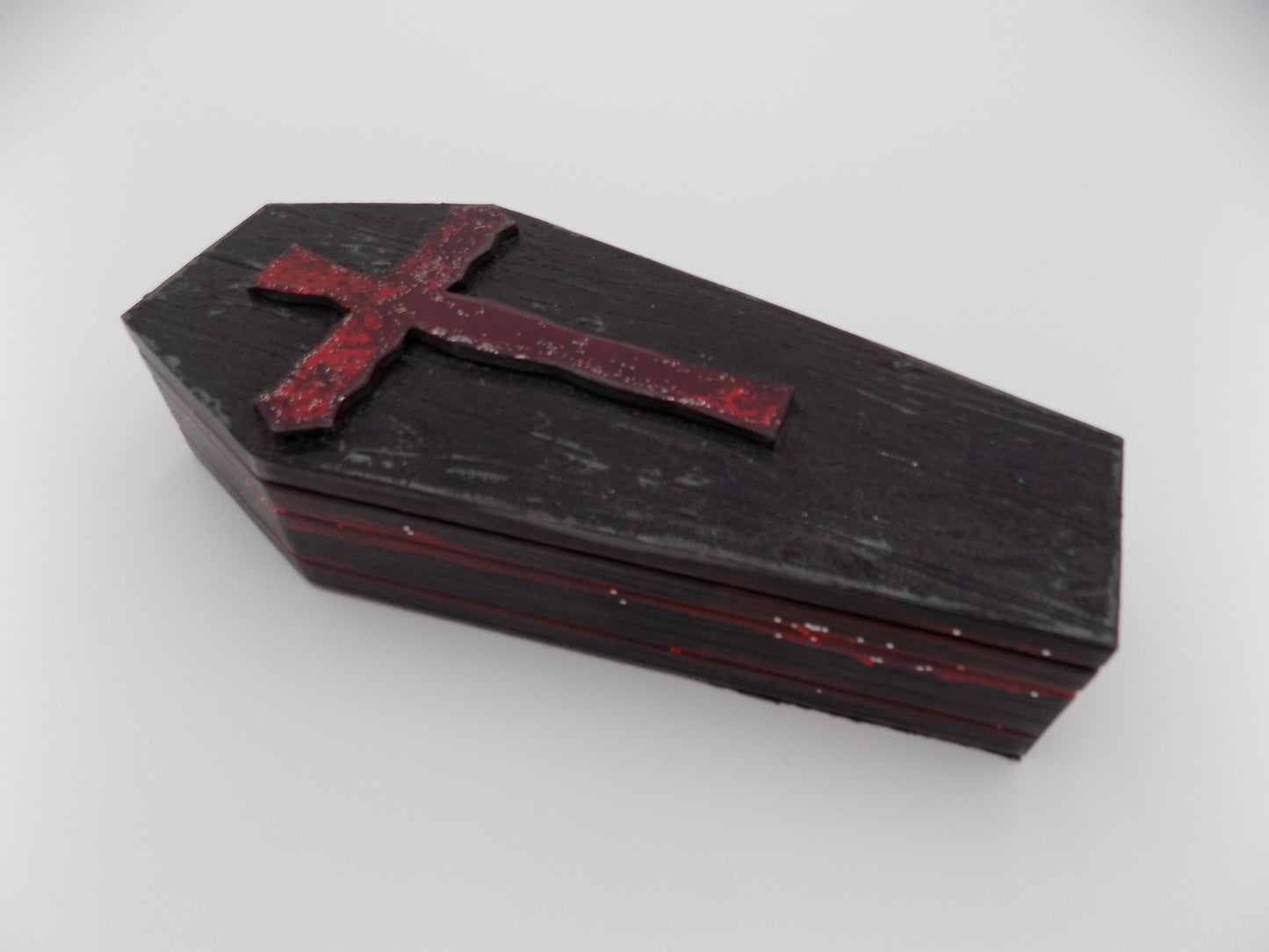 3D Printed Coffins Medium - Created/Painted Black/Red - By: BECKSTERBEAST