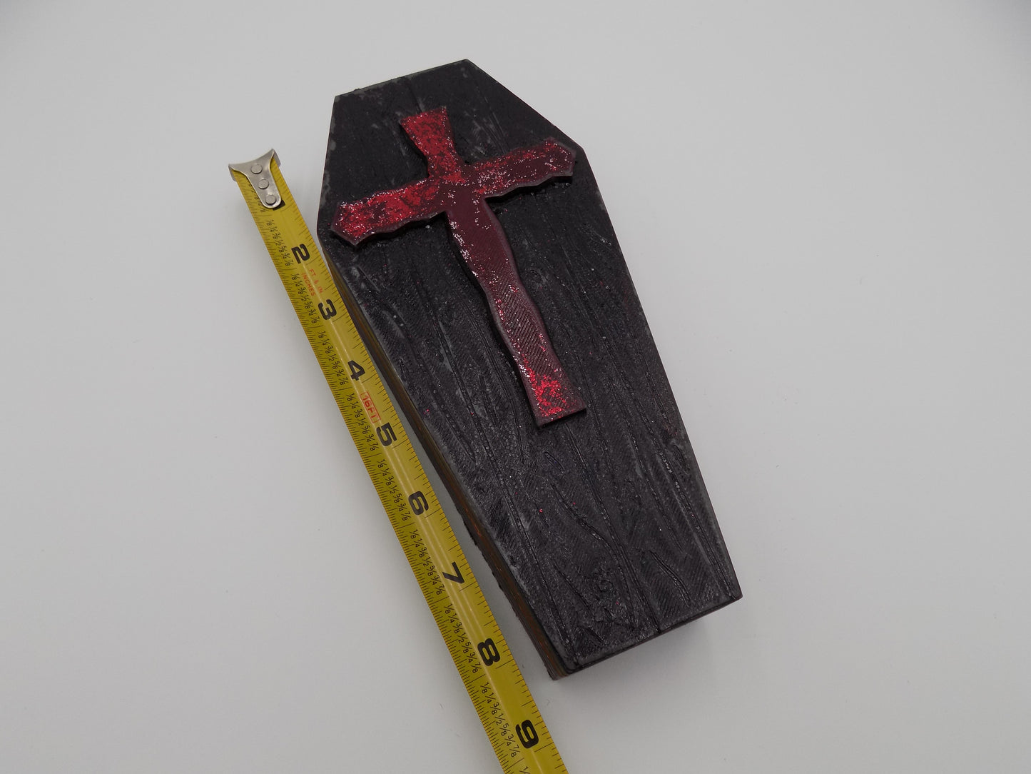 3D Printed Coffins Medium - Created/Painted Black/Red - By: BECKSTERBEAST