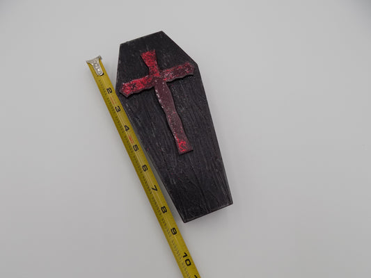 3D Printed Coffins Medium - Created/Painted Black/Red - By: BECKSTERBEAST