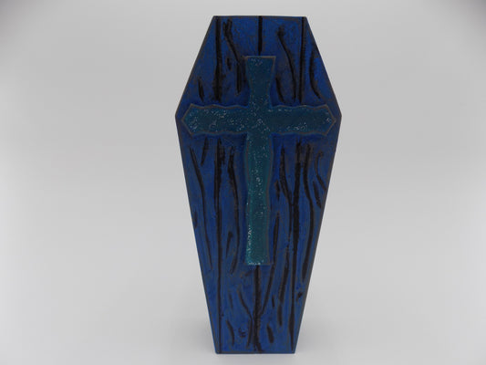 3D Printed Coffins Medium - Created/Painted Blue/Black - By: BECKSTERBEAST