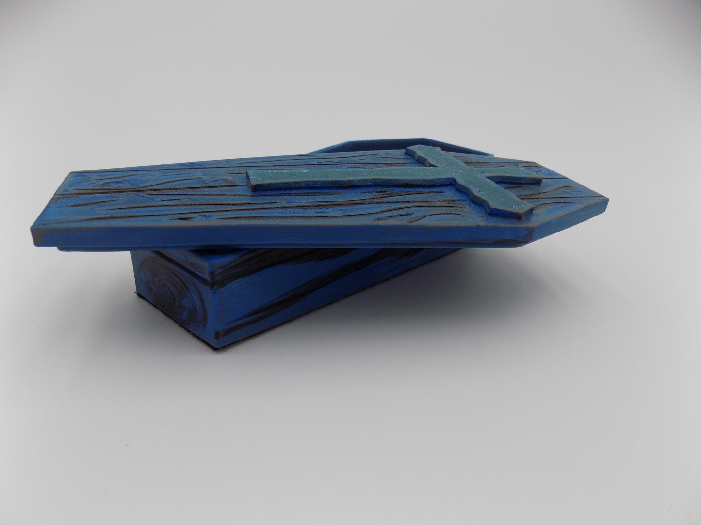 3D Printed Coffins Medium - Created/Painted Blue/Black - By: BECKSTERBEAST