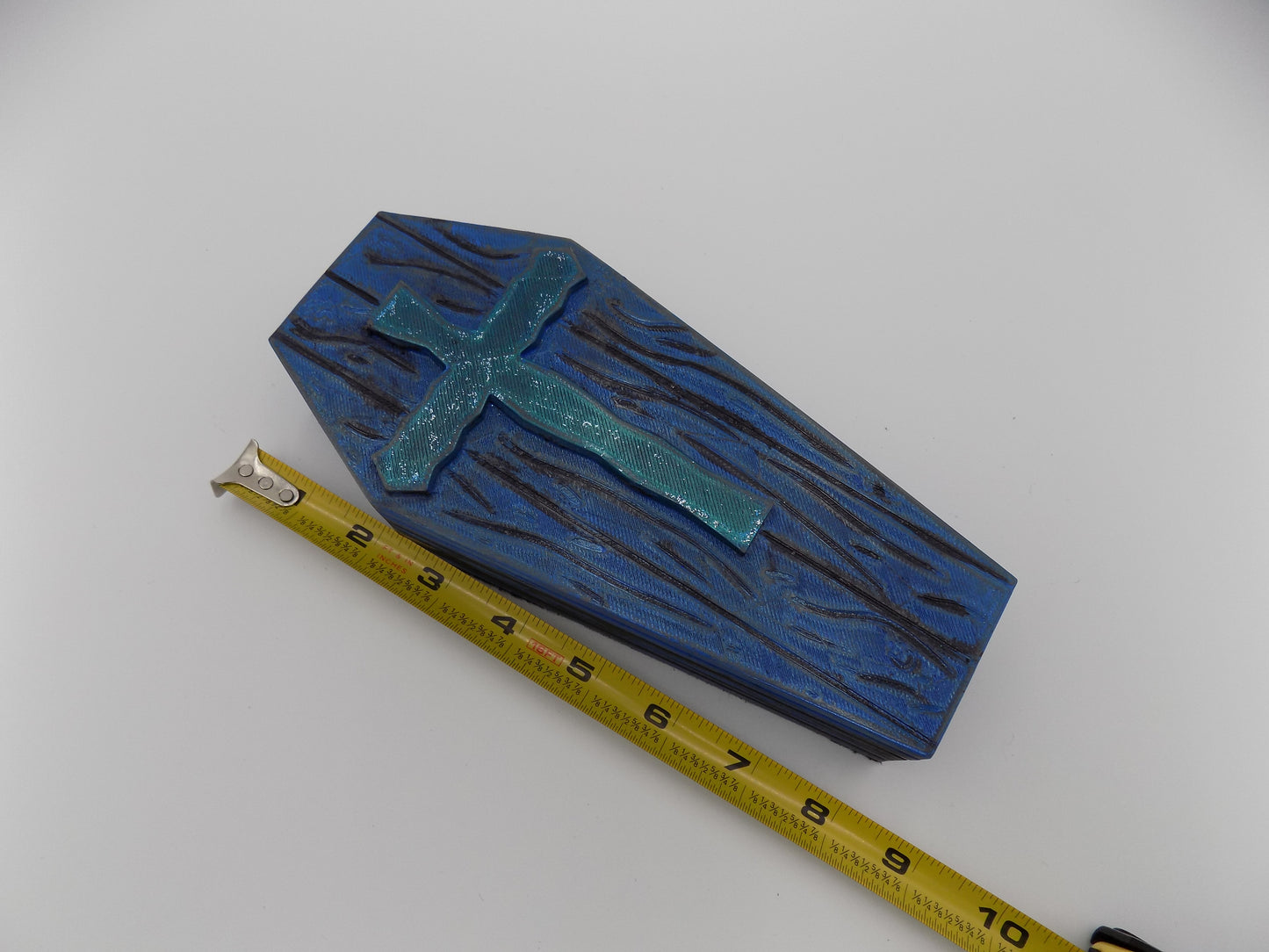 3D Printed Coffins Medium - Created/Painted Blue/Black - By: BECKSTERBEAST